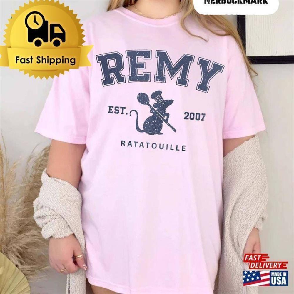 Remy Est 2007 Ratatouille Disney Retro The Rat Movie Fan T-Shirt